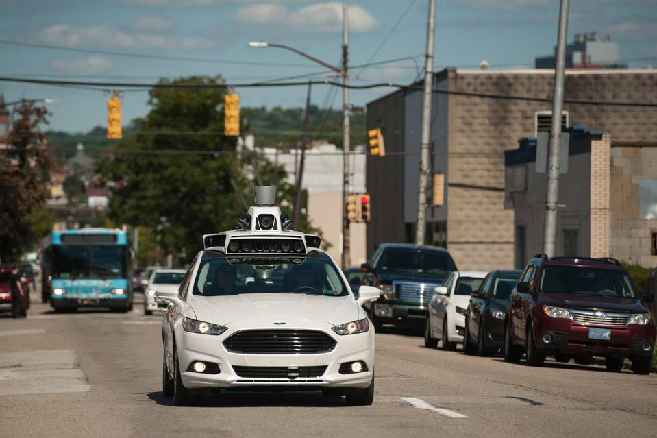 Driverless taxi di Uber a Pittsburgh